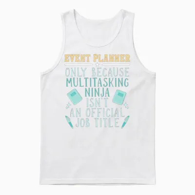 Event Planner Unisex Tank Top - White
