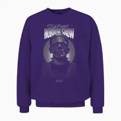 Universal Monsters Frankenstein the Original Horror Show Unisex Sweatshirt - Purple