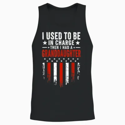 I Used to Be in Charge Then I Had a Granddaughter Unisex Tank Top - Black