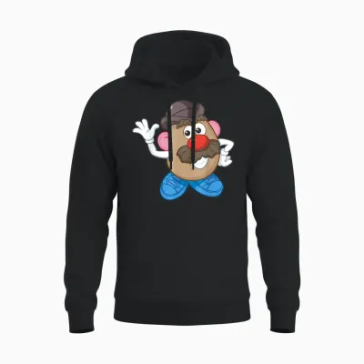 Mr. Potato Head Simple Portrait Unisex Hoodie - Black