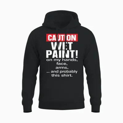 Painter Painting Funny Unisex Hoodie - Black