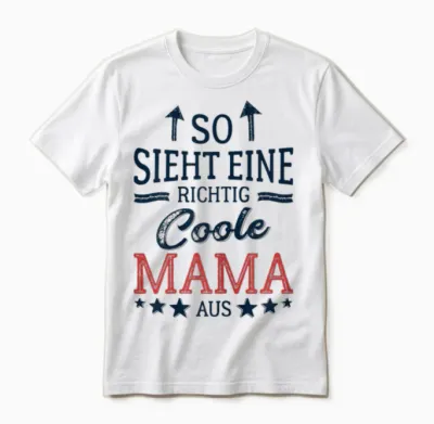 Mutter Werden So Sieht Eine Richtig Coole Mama Aus Unisex T-Shirt - White