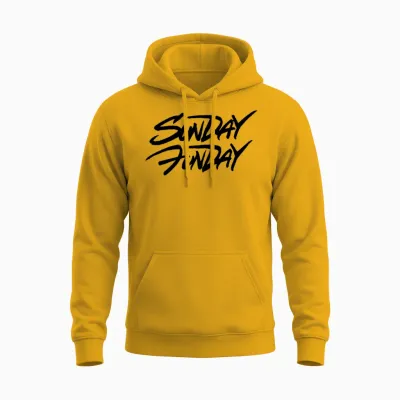 Sunday Funday Unisex Hoodie - Gold