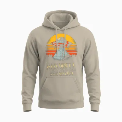 Roswell New Mexico Ufo Alien Unisex Hoodie - Sand