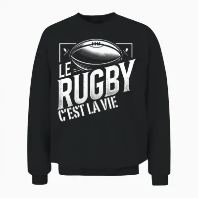 Rugby Player Rugbyman Humour Rugby Unisex Sweatshirt - Black