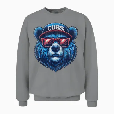 Vintage Cubs Name Retro Design for Men Women And Unisex Sweatshirt - Sport Grey