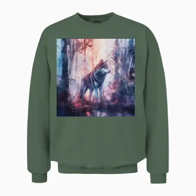 Dog Unisex Sweatshirt - Military Green