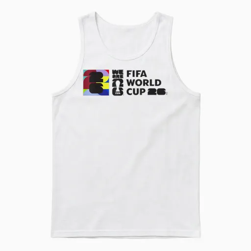 Fifa World Cup26 Event Colorblock Unisex Tank Top in White