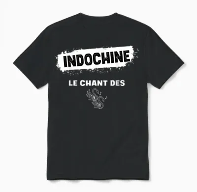 Indochine Swans Men Women and Children T-Shirt, Black, S Unisex T-Shirt - Black