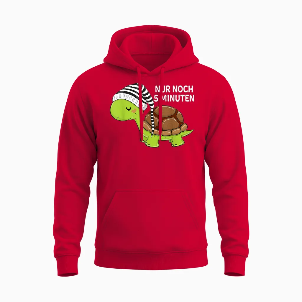 Official Sleep Shirt Turtle Pyjamas Nightdress Unisex Hoodie in Red
