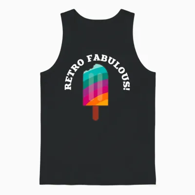 Retro Unisex Tank Top - Black