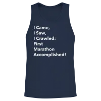 First Marathon | My First Marathon Unisex Tank Top - Navy – 2