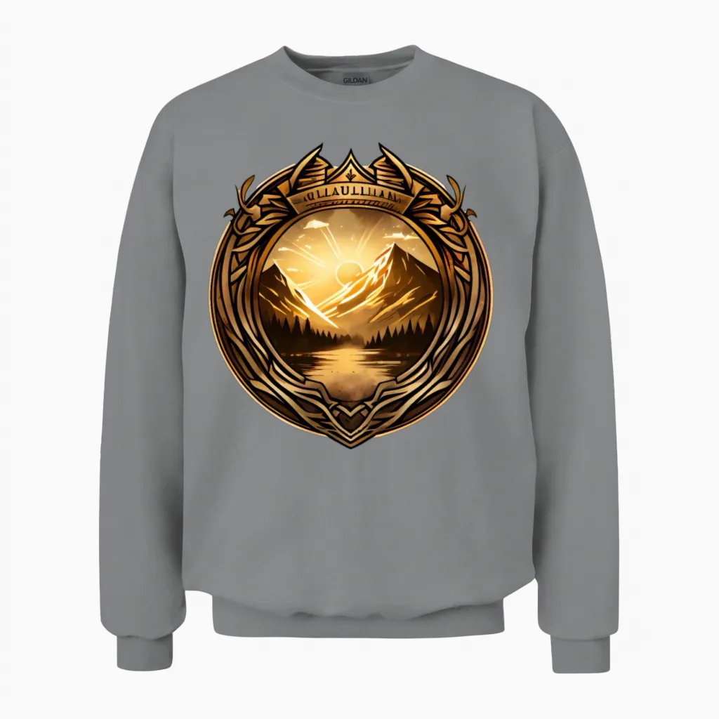 Valhalla Hiking & Outdoors Gift Unisex Sweatshirt in Sport Grey