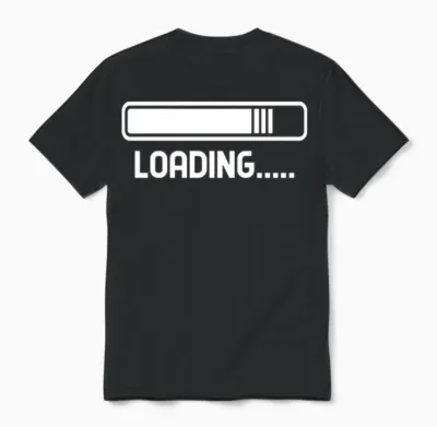 Loading.... Loading Bar Unisex T-Shirt - Black