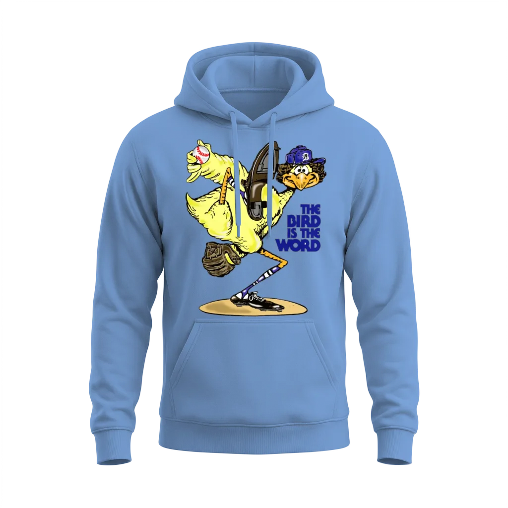 The Bird Is the Word β Lovers Gift Unisex Hoodie - Carolina Blue