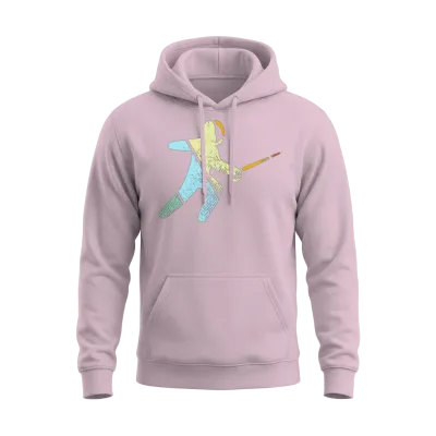 Fencing Retro Unisex Hoodie - Light Pink