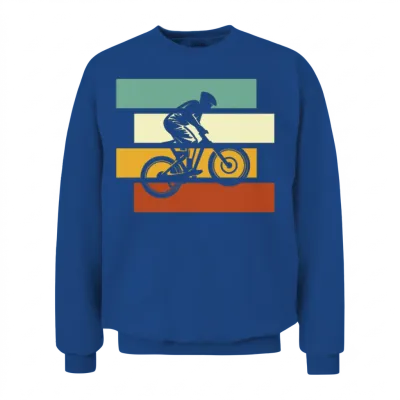 Mountainbike Retro Unisex Sweatshirt - Royal
