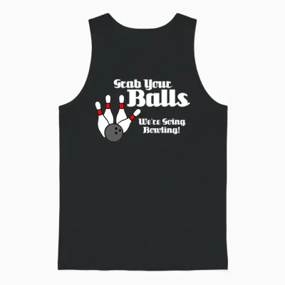Grab Your Balls... Unisex Tank Top - Black
