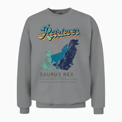 Retriever Saurus Rex Unisex Sweatshirt - Sport Grey