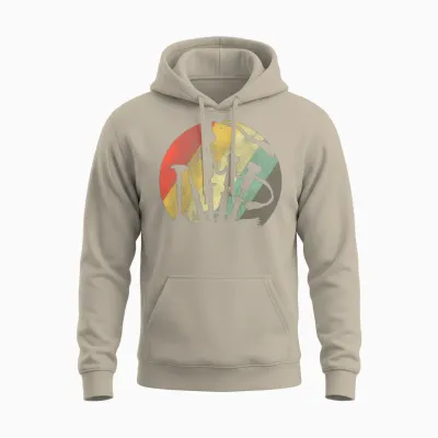 Retro Bagpipe Vintage Unisex Hoodie - Sand