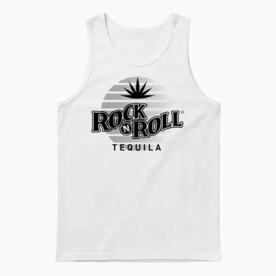 Rock N Roll Tequila Seventh Collection Unisex Tank Top - White