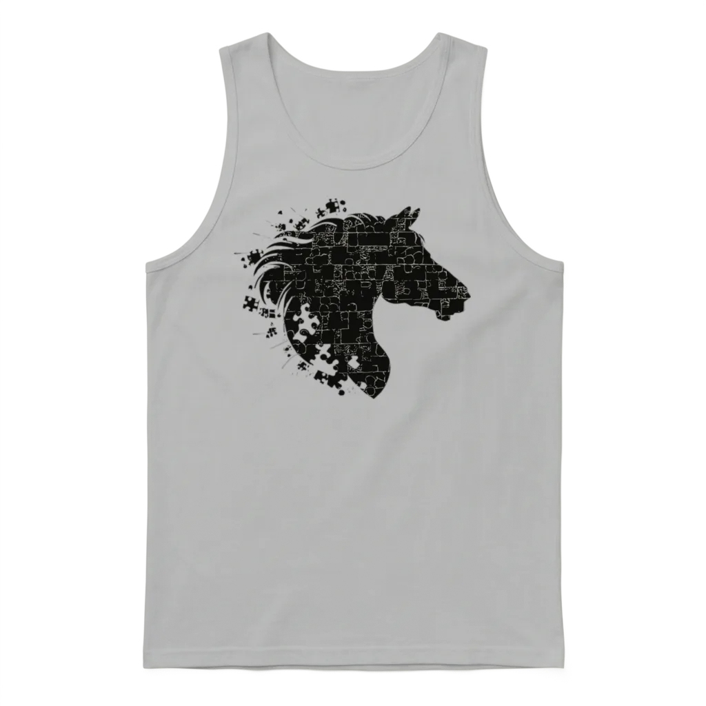 Dark Horse โ Lovers Unisex Tank Top - Ash