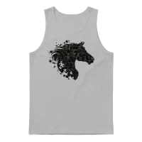 Dark Horse — Lovers Unisex Tank Top - Ash – 1