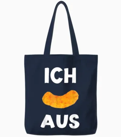 Ich Flip Aus Erdnussflip Tote Bags - Navy