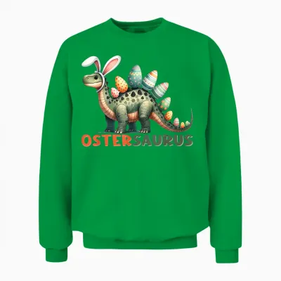Ostergeschenke Ostern Outfit Junge Mädchen Dinosaurier Dino Unisex Sweatshirt - Irish Green