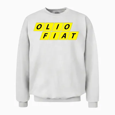 Olio Fiat Unisex Sweatshirt - White