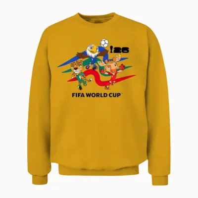 Kinder Fifa World Cup26 Host Country Maskottchen Action Unisex Sweatshirt - Gold