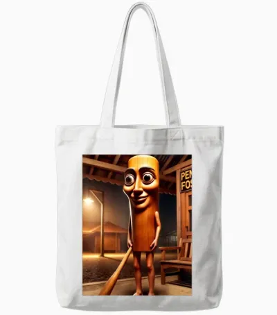 Tung Tung Sahur Tote Bags - White