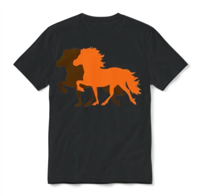 Icelandic Horse Unisex T-Shirt - Black