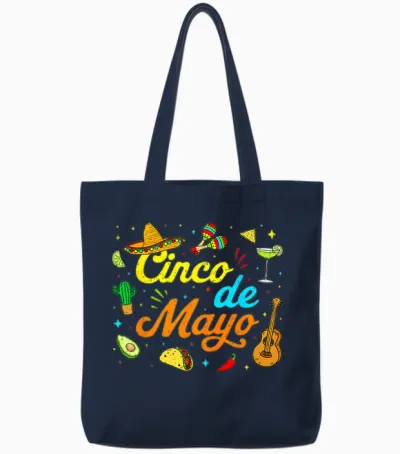 Cinco De Mayo Mexican Party 5 De Mayo Fiesta Men Women Tote Bags - Navy