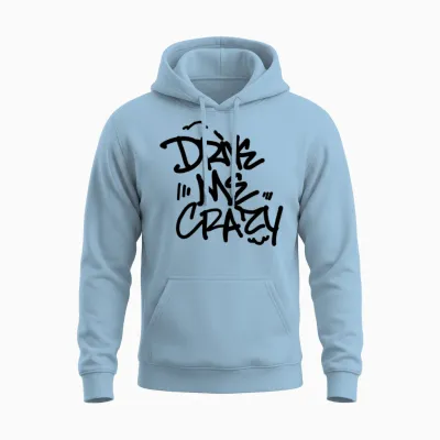 Drive Me Crazy Unisex Hoodie - Light Blue
