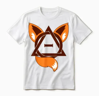 Theta Delta Fox Therianischer Stolz Unisex T-Shirt - White