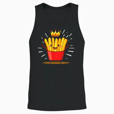 Costume with Crown Funny Adult Unisex Tank Top - Black