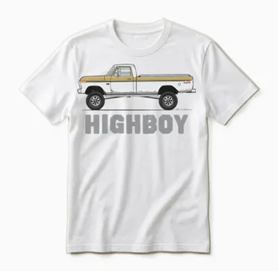 Highboy Durango Tan Unisex T-Shirt - White