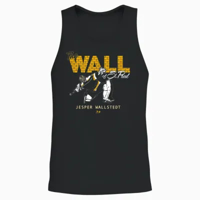 Jesper Wallstedt - the Wall of St. Paul - Minnesota Hockey Unisex Tank Top - Black
