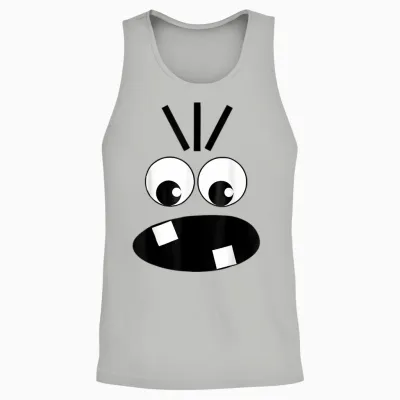 Creepy Carrots Face Funny Halloween Costume Kids and Adults Unisex Tank Top - Ash
