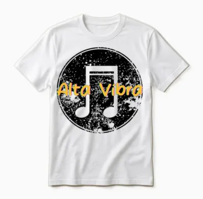 Alta Vibra Neon Script Unisex T-Shirt - White