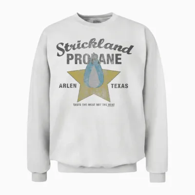 King of the Hill Strickland Propane Arlen, Tx Logo Cartoon Unisex Sweatshirt - White