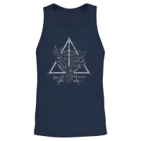 Harry Potter the Deathly Hallows Unisex Tank Top - Navy – 2