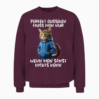 Funny Cats Saying Animal Lovers Funny Cat Cat Animals Unisex Sweatshirt - Maroon