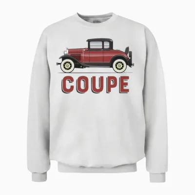 Coupe Maroon Unisex Sweatshirt - White