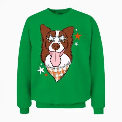 Star Dog Unisex Sweatshirt - Irish Green