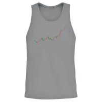 Candlestick Charts Unisex Tank Top - Sport Grey – 2