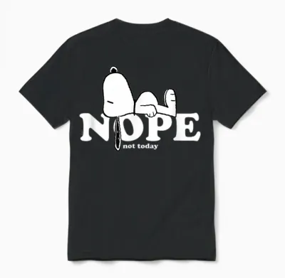 Snoopy Nope Unisex T-Shirt - Black