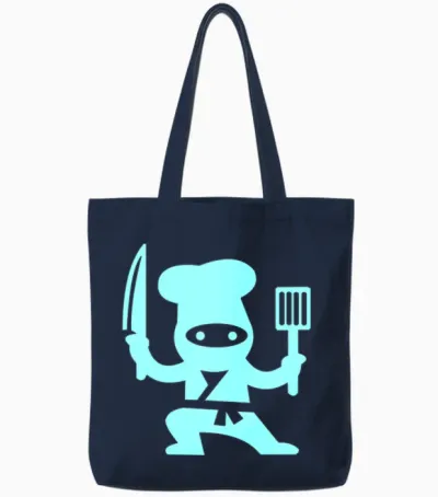 Chef Ninja Tote Bags - Navy