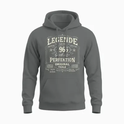 60. Geburtstag Mann Frau 60 Jahre Deko 1966 Geschenk Lustig Unisex Hoodie - Graphite Heather